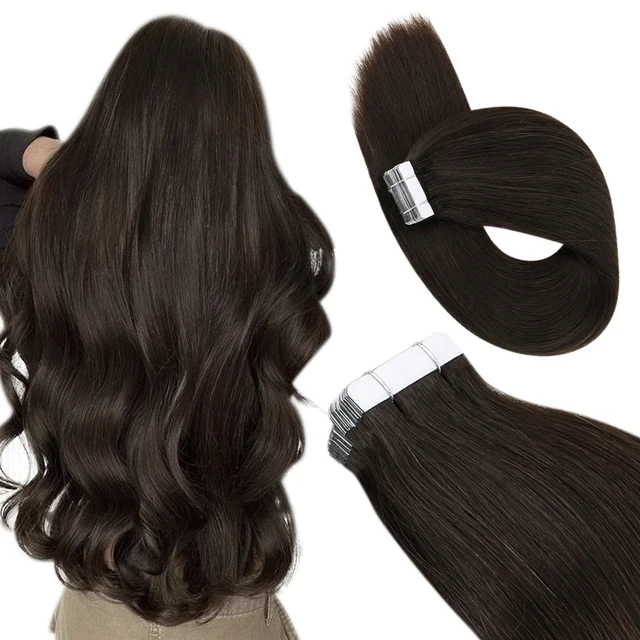 Tape In / On 100% Echthaar Remy Hair Extensions Haarverlängerung 2,5g / Tresse - Bild 1 von 2