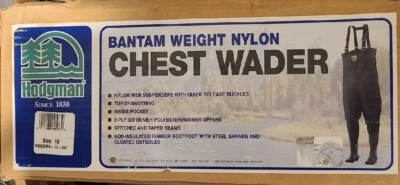 Hodgman Men's Bantam Weight Nylon Waders Size 10 - Image 1 of 4