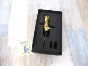 Menagerie  Special Edition Titanium Plated Gold Cowboy Boot Pourer NIB - Picture 1 of 7