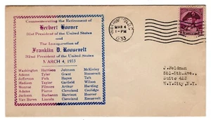 Franklin D. Roosevelt Inauguration 1933 Washington DC - Carbon Cover - Picture 1 of 2