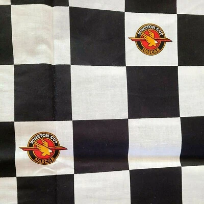 Vintage 1994 Springs Industries Winston Cup Nascar Checkered Flag Fabric 2.9 YDS - Image 1 of 3