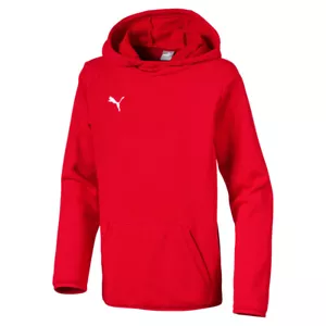 PUMA Liga Casuals Pullover Hoodie Youth Boys Red Casual Outerwear 655636-01 - Picture 1 of 1