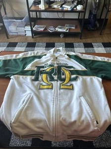 Rocawear Y2K Zip Up Embroidered Short sleeve Sz XL Green Yellow White  - Picture 1 of 16