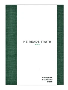 Holman CSB He Reads Truth Bible; 2019; Green Cloth over Board; 8 Point - Imagen 1 de 6
