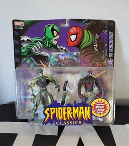 Scorpion vs Battle Ravaged Spider-Man Classics MARVEL COMICS Legends Toy Biz NEW - Picture 1 of 3