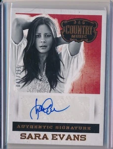 2014 Panini Country Music Sara Evans 41/299 Auto Card - Picture 1 of 2