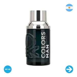 Benetton - Perfume Colors Man Black Intenso EDP 60 Ml - Picture 1 of 1