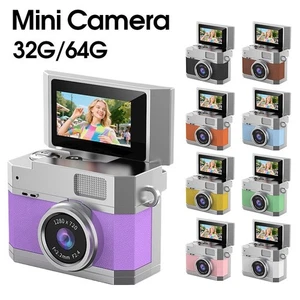 Thumb-Sized Flip Screen Mini Camera - Digital Retro CCD High-Definition U K. - Picture 1 of 24