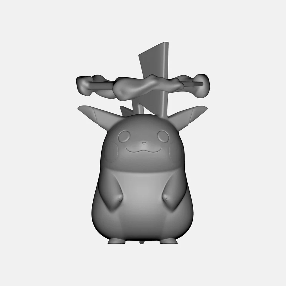 Pokemon #0025 Gigantamax Pikachu 3D Printed Resin Minifigure - Image 1 of 1