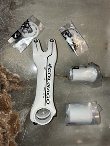 COLNAGO ST-02 7075 forged alu WHITE adjustable angle handlebar stem 120 mm NEW - Picture 1 of 5