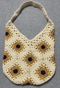 Crochet Purse Sunflower/Sunburst Shoulder Bag/Purse - Picture 1 of 4