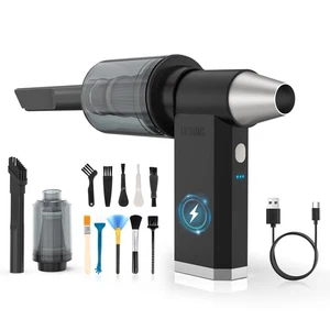2 in 1 Electric Air Duster and Vacuum,130,000 RPM Powerful Cordless Compresse... - Picture 1 of 9