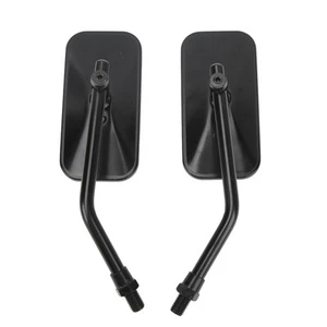 ‘Motorcycle Rearview Mirror Square Clear Wide Angle Side Rear View Wing Mirror - Picture 1 of 24