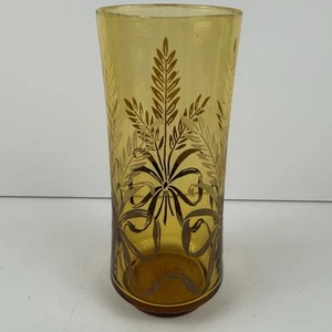 Vintage Libbey Glas Gold Bounty Tumbler Glas 6,5" Bernstein Weizen mehrere - Bild 1 von 5