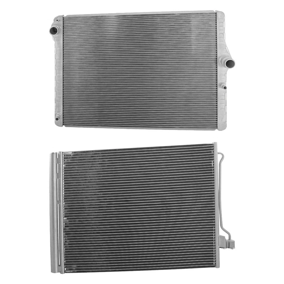 For BMW 650i Gran Coupe 13-19 Replacement BNDL-475039 Radiator & Condenser Kit Foto 1 de 1