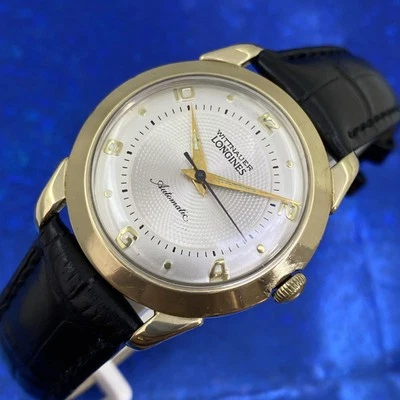 Vintage 1950’s Man’s WITTNAUER LONGINES Stunning Silver Dial Serviced & WARRANTY - Image 1 of 4