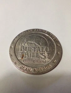 BUFFALO BILLS CASINO JEAN, NEVADA LOGO $1.00 TOKEN GREAT FOR ANY COLLECTION! - Picture 1 of 2