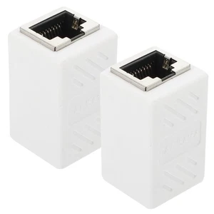 2 Pcs Weiblich Zu Ethernet Adapter Steckeradapter Von Buchse Auf - Afbeelding 1 van 12