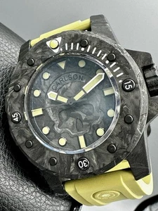 Carlson CARBODIVE SF-G Luminescent Carbon Fiber Case Swiss ETA 2824 Automatic - Bild 1 von 12