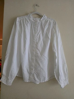 Blusa H&M con Volantes Texturizada Blanca Nueva con Etiquetas Talla XL, XXL Foto 1 de 4