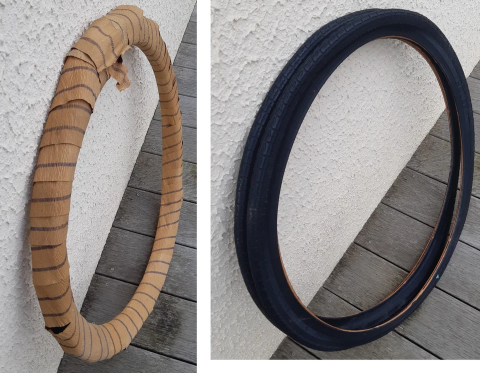 Lot 2 anciens pneus WOLBER 650 B demi ballon NEUFS - LOT D - vélo vintage - Photo 1/4