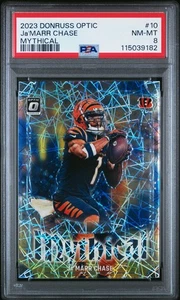 2023 Panini Donruss Optic Mythical Ja'Marr Chase #10 PSA 8 - Bild 1 von 2