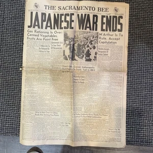 Krieg endet 11 Seiten Zeitungsbericht Kriegsende 1945 - Bild 1 von 9