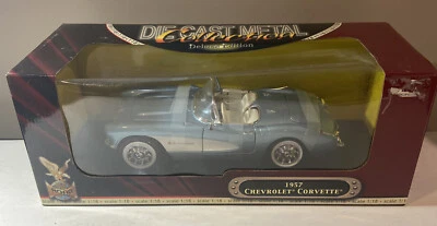 1957 Chevrolet Corvette, Road Legends Coleção 1:18 Metal Fundido, CAIXA LACRADA - Imagem 1 de 4