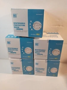 100 KN95 Disposable Adult Face Masks 5 Layer Ear Loop - Picture 1 of 7