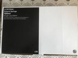 D-3NTERAL Enteral Syringe 30 x 100ml Single Use Einwegspritzen - Bild 1 von 2