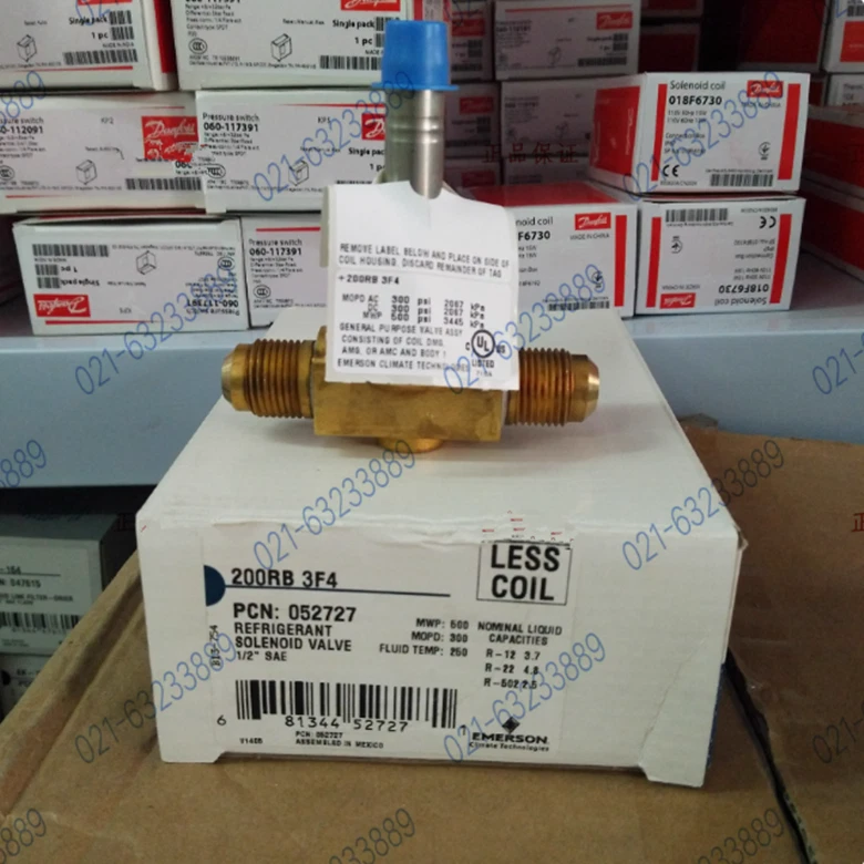1pcs EMERSON cold storage air conditioning ice maker solenoid valve 200RB 3F4 - Image 1 of 1