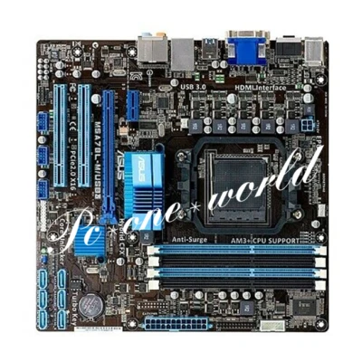 ASUS M5A78L-M/USB3 Motherboard Socket AM3+ AMD 760G DDR3 USB3.0 uATX HDMI SATA3 - Image 1 of 4