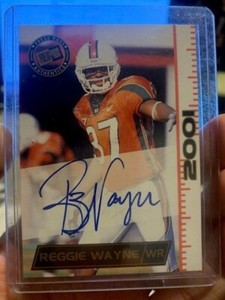 Reggie Wayne 2001 Press Pass SE Rookie On-Card Autograph Card Signature Edition
