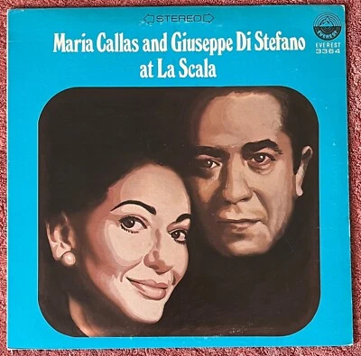 MARIA CALLAS & GIUSEPPE DI STEFANO At La Scala Vinyl Record LP USA 1974 EVEREST - Image 1 of 4