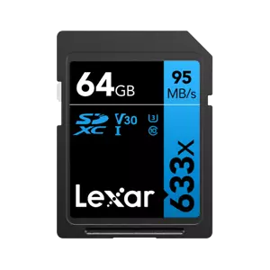 Lexar 64Gb SDHC Professional UHS-I 633x V10 U1 Blue Series - Picture 1 of 1