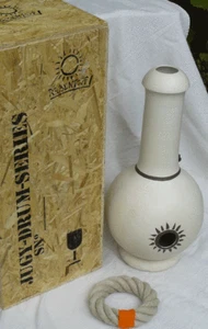 UDU Jugy Mellow Drum, weiß, H: 55 cm, + Standring (Schiffstau), made in GERMANY - Bild 1 von 1