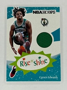 2019-20 Panini NBA Hoops Rise n' Shine CARSEN EDWARDS Jersey Card Celtics RS-CEW - Picture 1 of 2