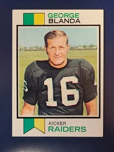 1973 Topps Football Karte #25 George Blanda Oakland Raiders - Bild 1 von 2