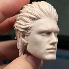 Unpainted 1/6 Devil May Cry 5 Vergil Head Sculpt Fit for 12'' Male Figure Body