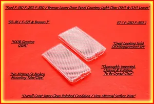 1992-1996 Ford F-150 Bronco & 1992-1997 F-250 F-350 Door Panel Courtesy Lens - Bild 1 von 3