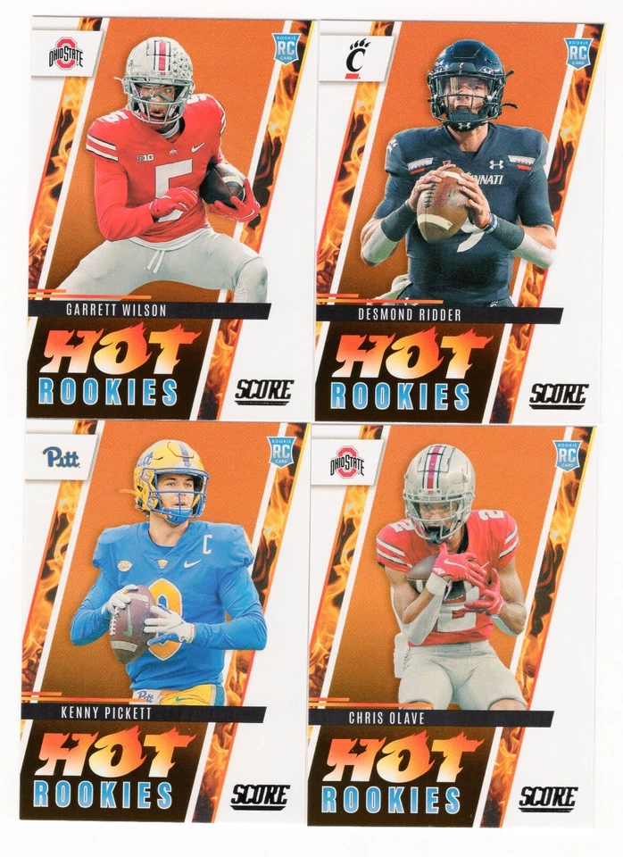 2022 Panini Score Football HOT ROOKIES Insert - Complete Your Set ~ You Pick! - Image 1 of 1