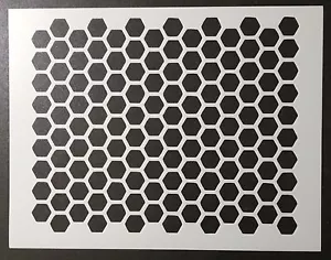 Honeycomb Honey Comb Pattern 11" x 8.5" Custom Stencil FAST FREE SHIPPING - Picture 1 of 1