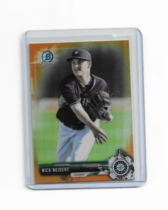 Nick Neidert 2017 Bowman Chrome Prospects Orange Refractor Card #BCP126 #d 11/25 - Picture 1 of 2