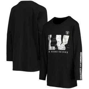 NWT Las Vegas Raiders Youth L14/16 Electric Abbreviation Long Sleeve T-Shirt - Picture 1 of 12
