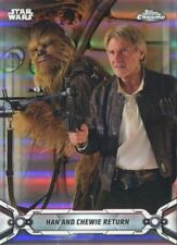 Star Wars Chrome Legacy Refractor Base Card #160 Han and Chewie Return