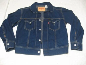 Vintage Levi Strauss Type-1 ICONIC Adult LARGE Blue Denim Long Sleeve Jacket - Picture 1 of 13