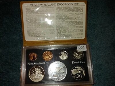 New Zealand - 1985 - Annual Proof Coin Set - Black Stilt  - Image 1 of 2