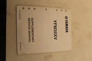 YAMAHA OEM FACTORY SUPPLEMENTARY SERVICE MANUAL YFM35XV 3D5-F8197-10 - Picture 1 of 1