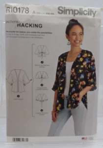 Simplicity R10178 Top en Variables XXS-XXL Patrón Hacking ©2019 Sin Cortar/Sin Usar - Imagen 1 de 2