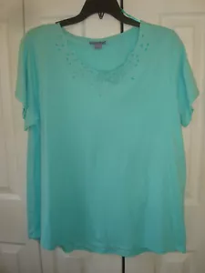 Camisa tejida cuello vieira para damas talla 3X - Imagen 1 de 2